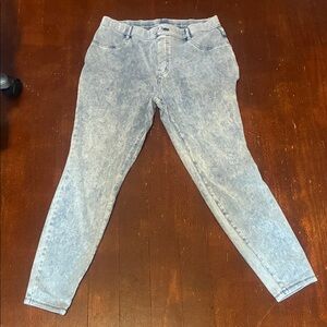 Time and Tru Blue acid Wash jeggings XL 16/18